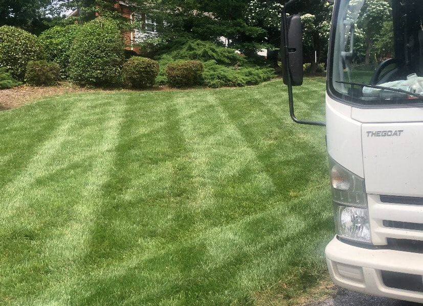 Picture commercial lawn care maintenance service company hickory nc